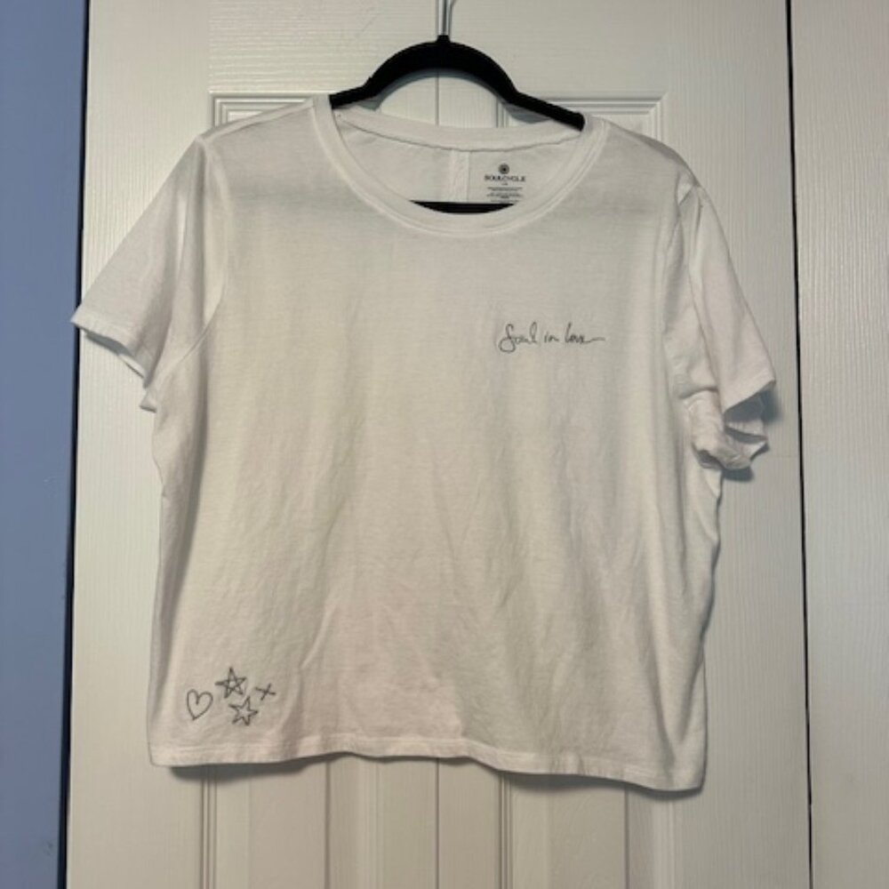 Soulcycle white T-shirt